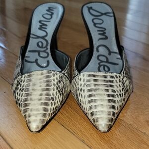 Sam Edelman Women's Snakeskin Mules